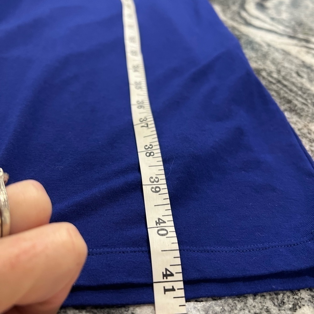NUE BY SHANI Royal blue Surplice 3/4 sleeves midi dress with bodycon slip - Picture 3 of 15
